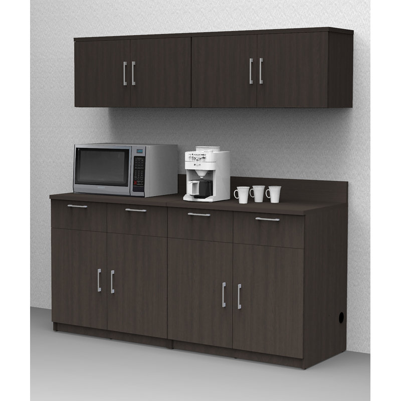 Breaktime Melamine 6'7'' H x 6' W x 2' D Kitchen Unit Wayfair